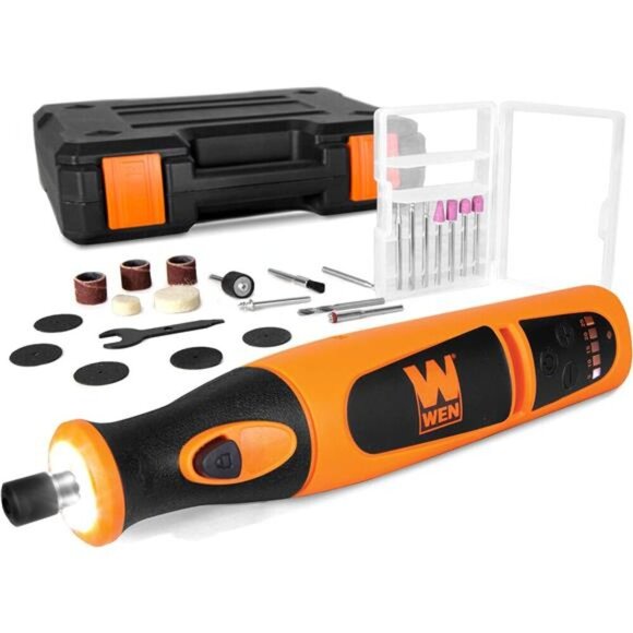 Variable Speed Lithium-Ion Cordless Rotary Tool Kit with 24-Piece Accessory Set - Picture 1 of 6